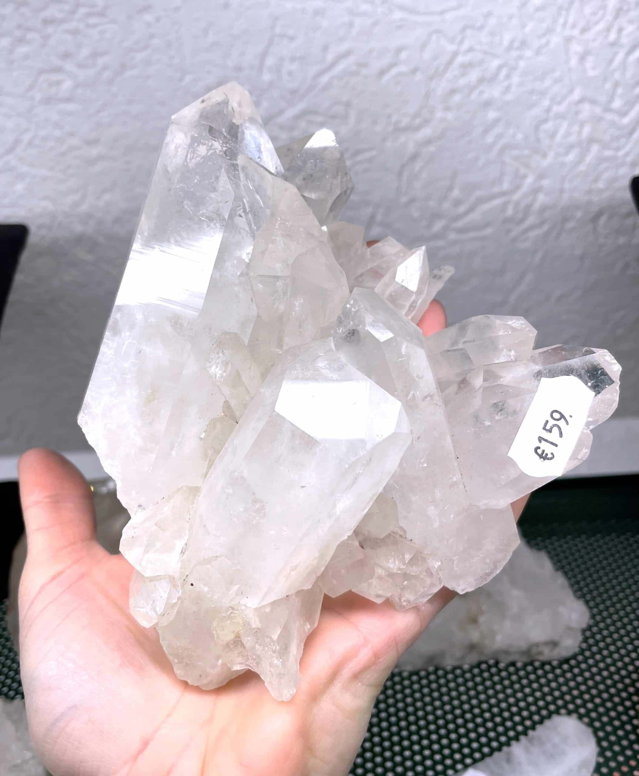 Bergkristall Stufe groß 14 cm - Klarheit 1 SanjaNatur®