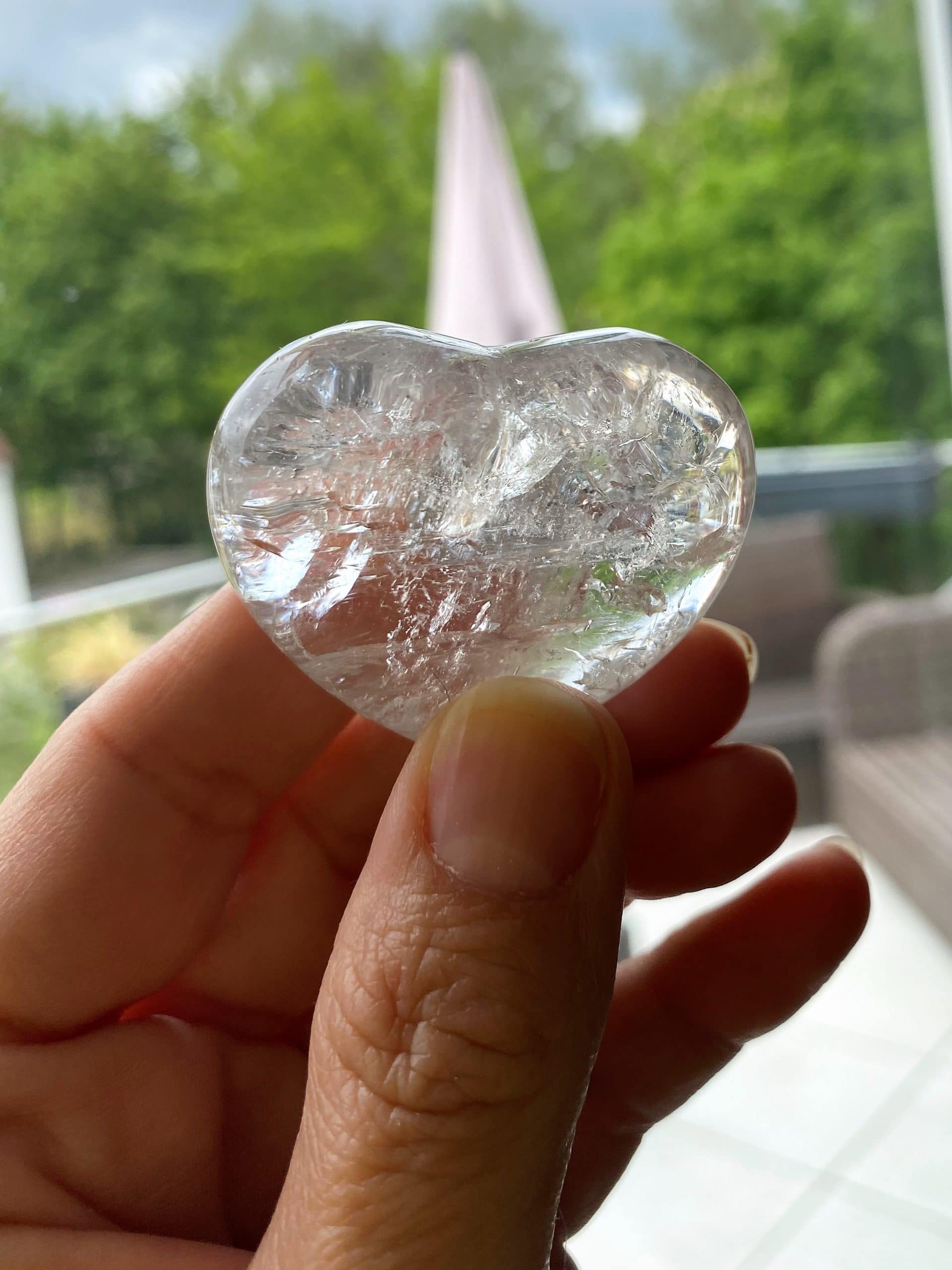 Handschmeichler - Taschenherz Bergkristall groß 4 SanjaNatur®