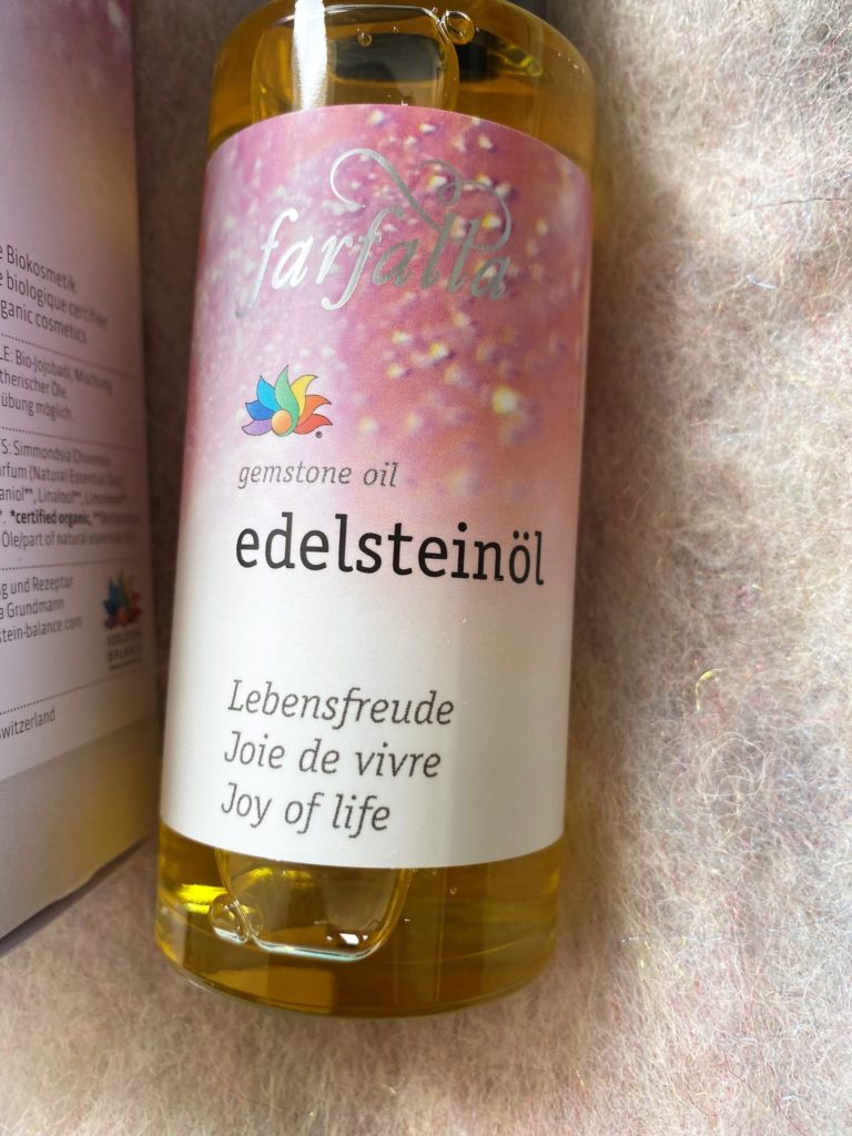 Bio Edelstein-Öl Balance® "Lebensfreude" 80 ml - farfalla 2 SanjaNatur® - Edelsteine & Coaching