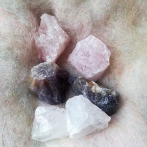 Teelicht Bergkristall und Fluorit grün - leuchtende Kristalle 12 SanjaNatur®
