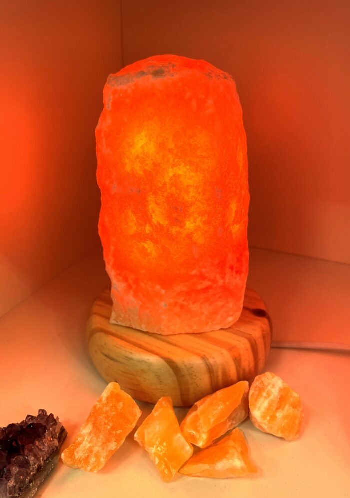 Edelstein Lampe Orangencalzit - bring heilendes Licht in Dein Leben 1 SanjaNatur® - Edelsteine & Coaching