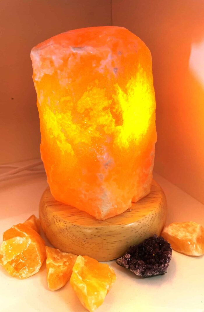 Edelstein Lampe Orangencalzit - bring heilendes Licht in Dein Leben 3 SanjaNatur® - Edelsteine & Coaching
