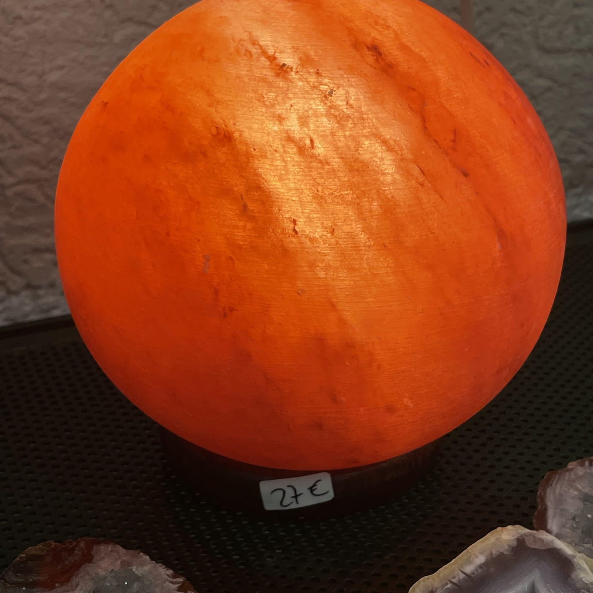 Salzkristall Lampe Kugel 17 cm - Raum Mineralisierung 4 SanjaNatur®